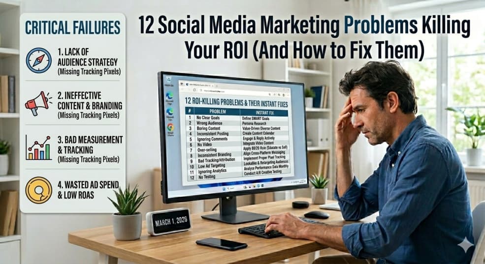 12 Social Media Marketing Problems Killing Your ROI (And How to Fix Them)